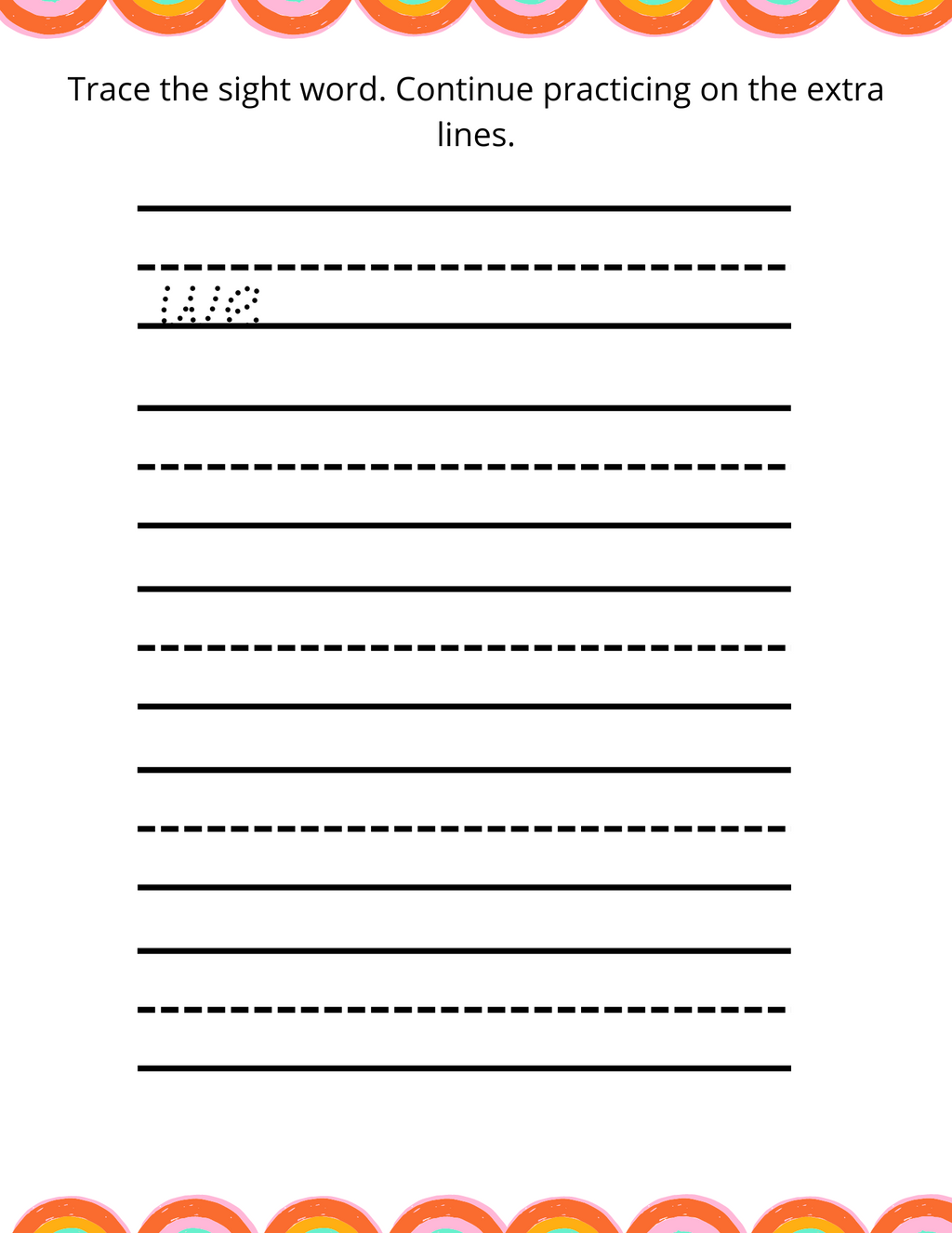 Printable Trace and Learn Activity Book