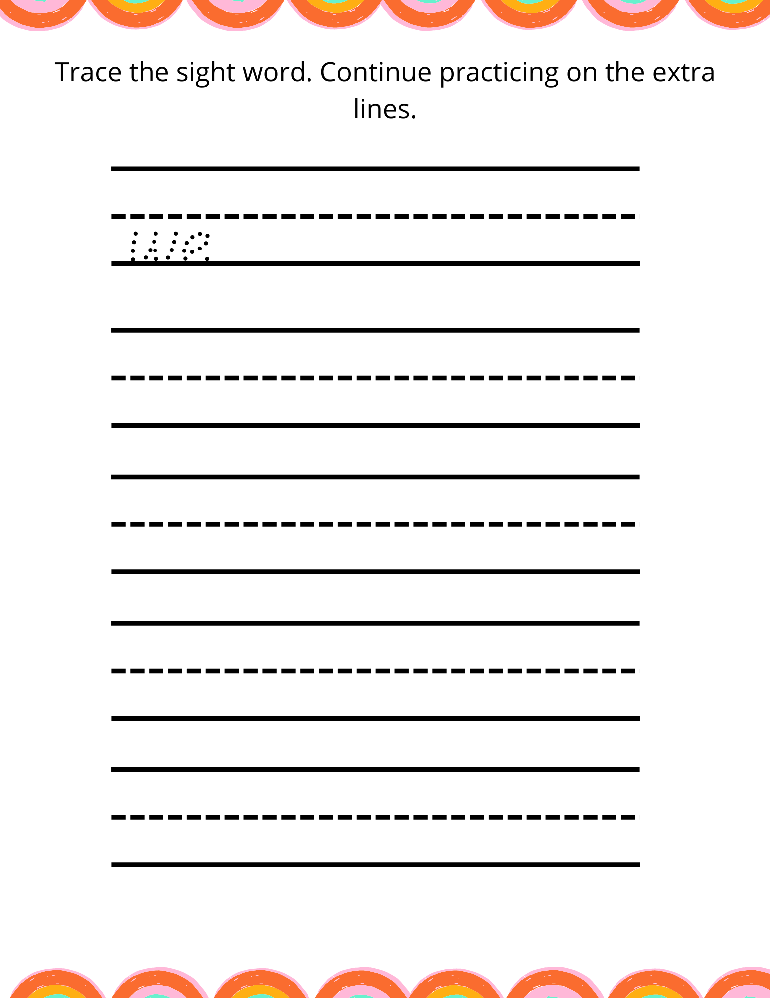 Printable Trace and Learn Activity Book