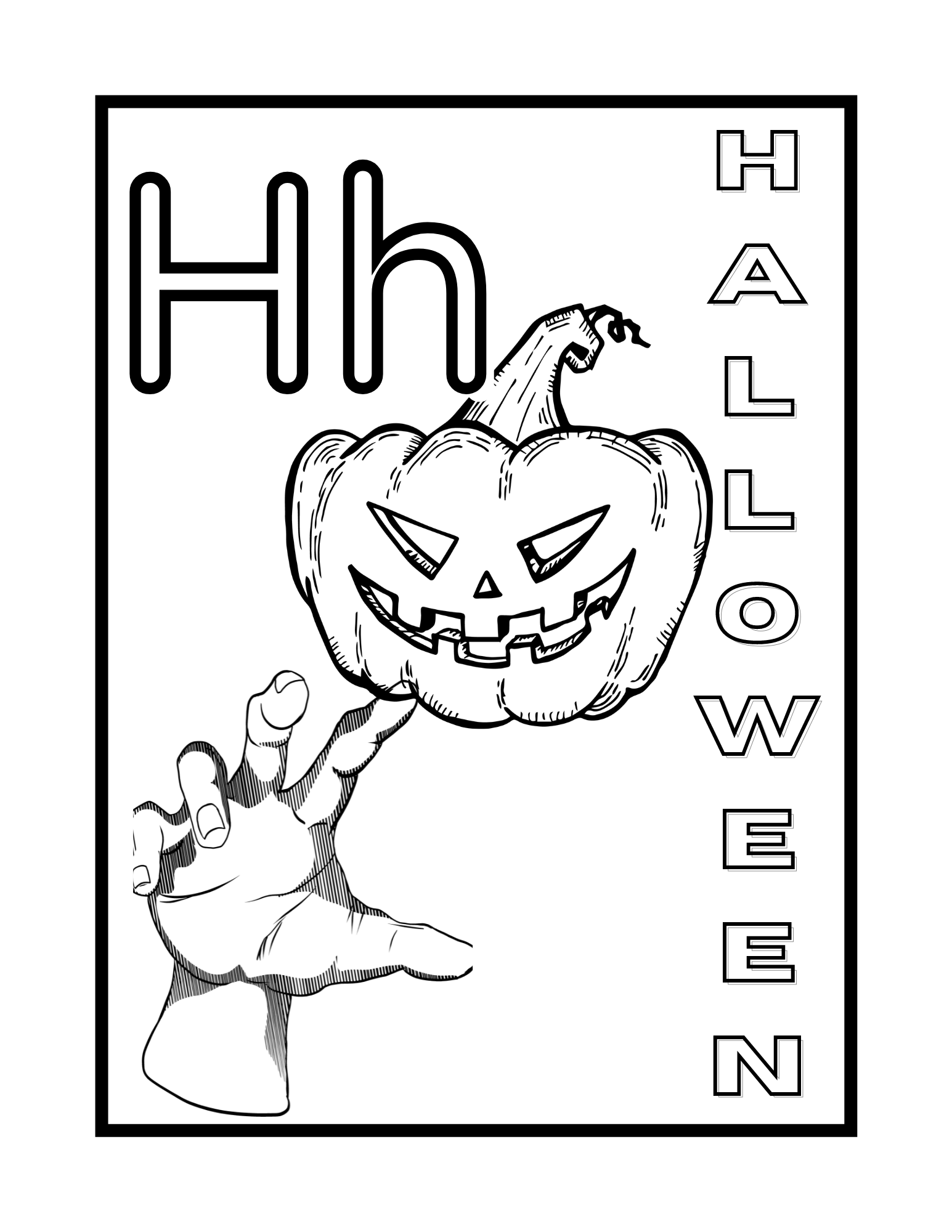 A-Z Fall Coloring Book